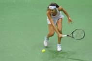 Ana Ivanovic slammed the ground in frustration several times during the match